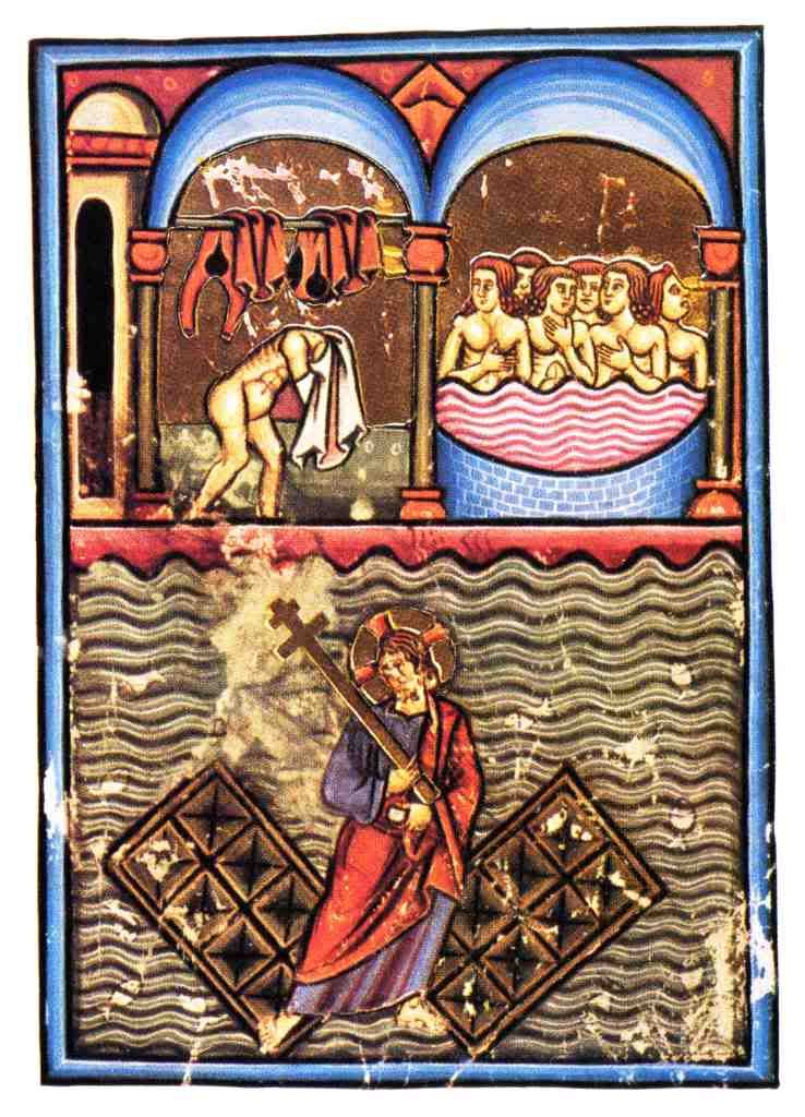 Petrus_de_Ebulo_-_Balneum_Tripergul.jpg Mosaico con catalogo di pesci, da Pompei. picture by orsosognante