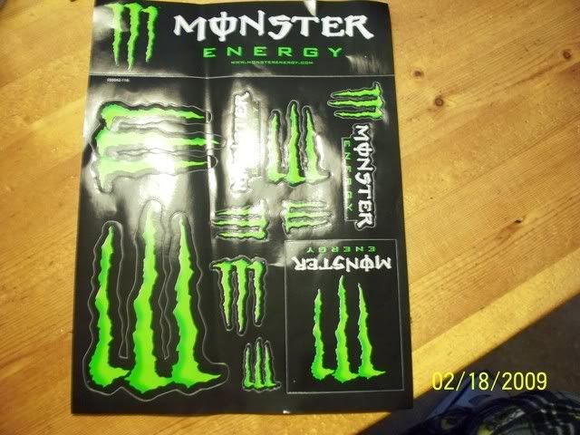 i also got my monster energy stickers