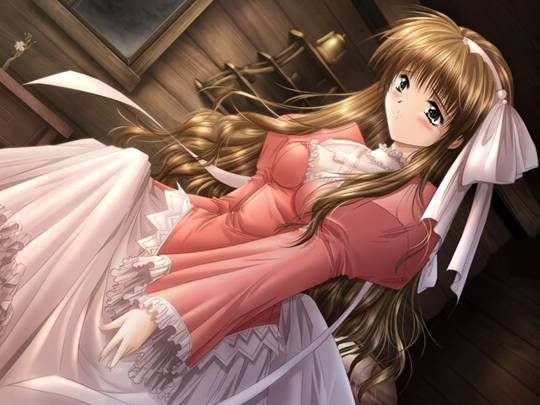 Anime Girl in Pink dress Pictures, Images and Photos