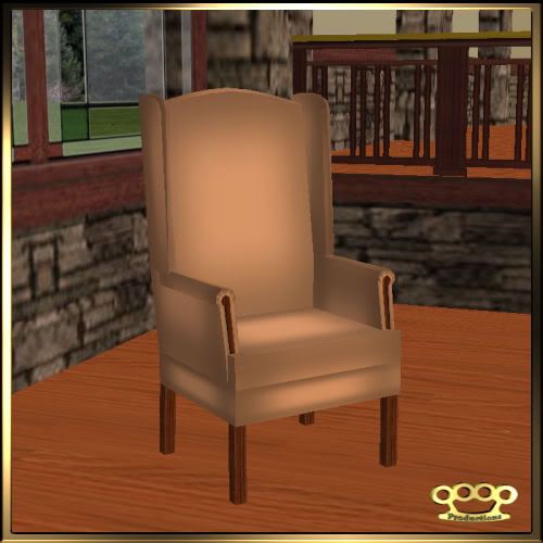 BK Wingback Chair Tan