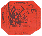 British Guiana One Cent Black on Magenta