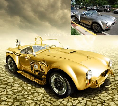 steampunk golden 20+ Tutorial Photoshop : Modifikasi Mobil