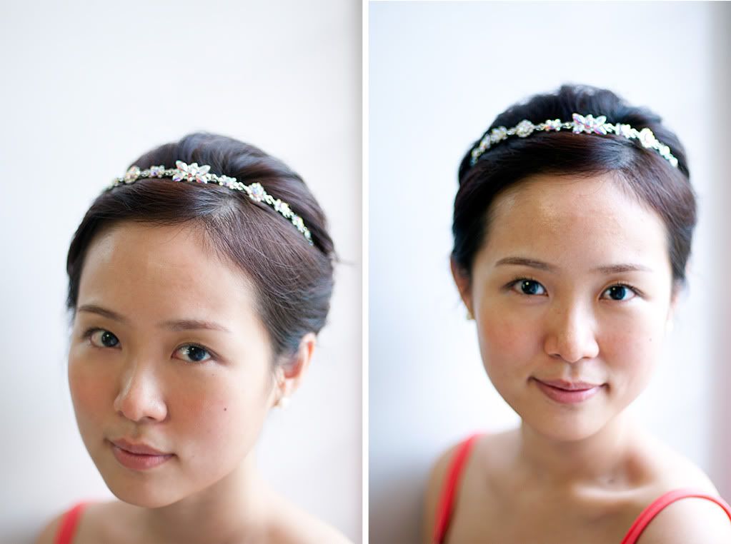 Crystal Flower band This goes very well with a classic bridal hairdo