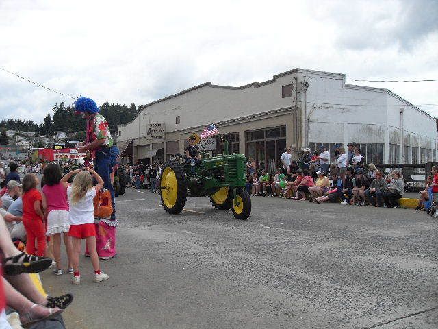 One of many tractors