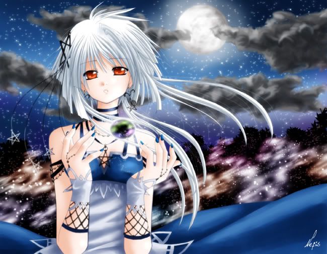 anime wolf girl with wings. Race: Wolf Daemon Age: 1050