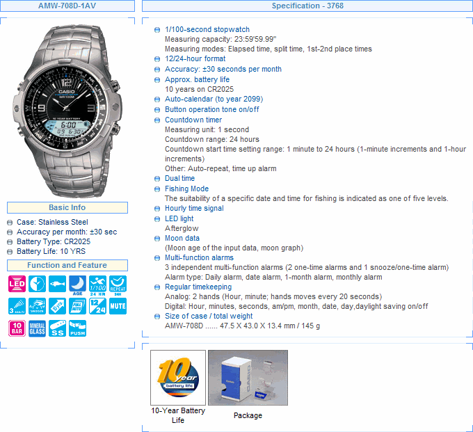 casio amw 708