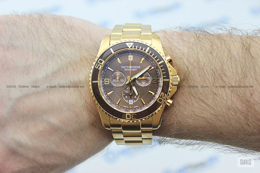 victorinox maverick chronograph gold