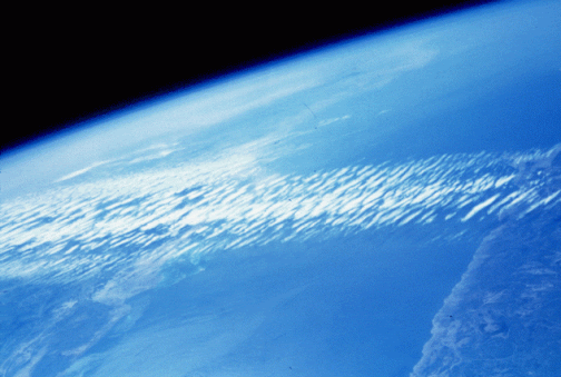 Jet stream clouds