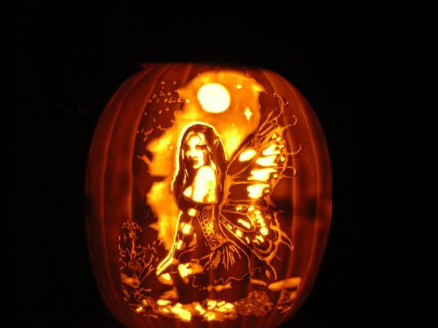 Pumpkin Carving Template Fairy