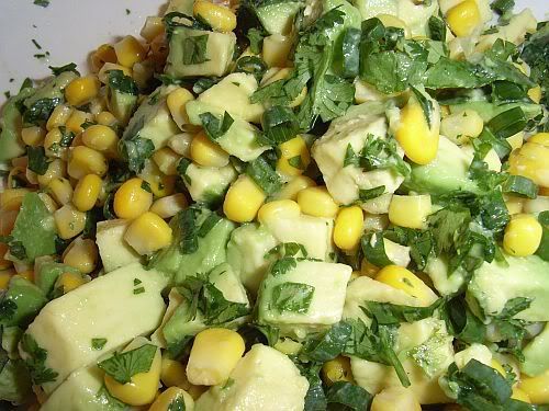 Corn and avocado salad Pictures, Images and Photos