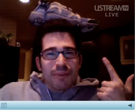 Chris Pirillo with Shoe on his head! Chris Pirillo with Shoe on his head!