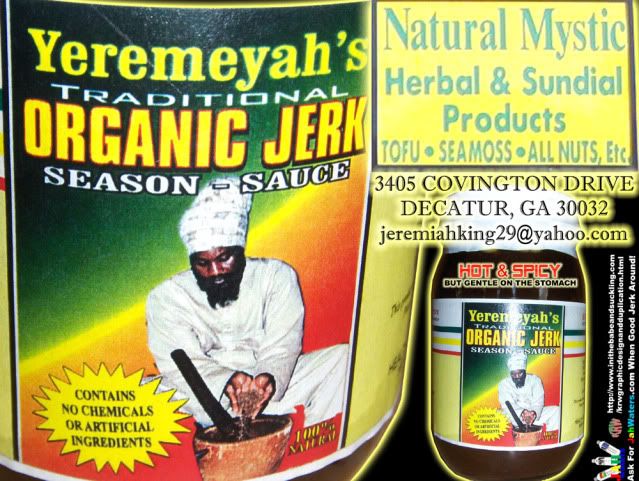 Yeremeyah's Organic Jerk Sauce