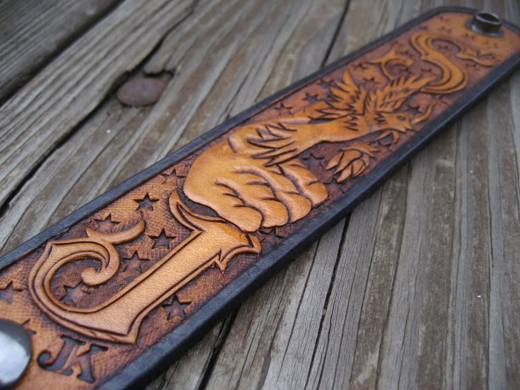 Sanrevo Custom Leather Dog Collar Bracelet Guitar Sanrevo Custom Leather Dog Collar Bracelet Guitar