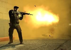 Bill unloading the M16 in L4D