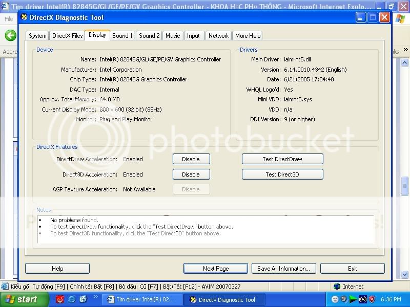 driver intel 82845g gl ge pe gv graphics controller